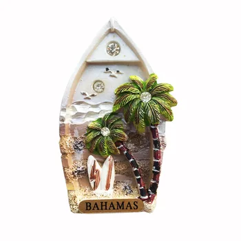Bahama külmkapimagneteid Tuletorn Paadi Rooli Coconut Palm Kilpkonn Magnetid Külmikud Kogumise Dekoratiivne Kunst, Käsitöö