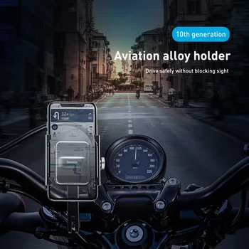 Baseus Bike Telefoni Omaniku iPhone Samsung Jalgratta Lenkstangi Mount Bracket GPS Seista Mootorratta Universaalne Mobiiltelefoni Omanik