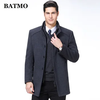 BATMO 2019 uus saabumist sügisel&talvel kõrge kvaliteediga vill trentš mehed,meeste villased jakid,soe mantel pluss-suurus M-XXXL,1729