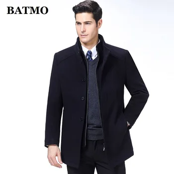 BATMO 2019 uus saabumist sügisel&talvel kõrge kvaliteediga vill trentš mehed,meeste villased jakid,soe mantel pluss-suurus M-XXXL,1729