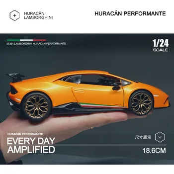 Bburago 1:24 Lamborghini Huracan Performante sportauto simulatsiooni sulam, auto mudel, Koguda kingitusi mänguasi