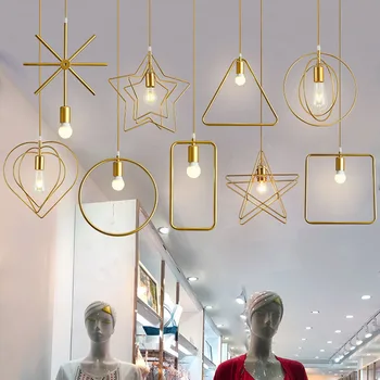 BEIAIDI Põhjamaade Loov Isiksus, LED Ripats, Tuled Kaasaegne Minimalistlik Metallist Geomeetriline Rippus Lamp Kohvik rõivapood Lambid