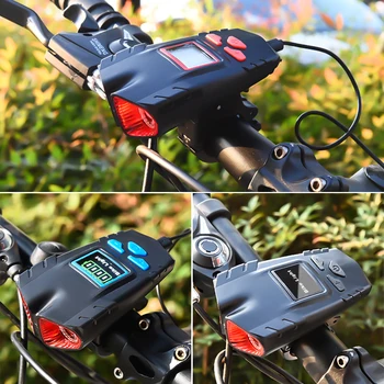 Bike Valguse Ees Lenkstangi Vilkur Koos Sarv Ekraan Aku Laadimine USB Maantee Jalgratas Kerge Dimm Jalgrattasõit Taskulamp