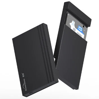 Blueendless HDD Case 2.5 SATA ja USB 3.0 kõvaketas Puuri puhul SSD Ketas Tool tasuta C-Tüüpi 3.1 Puhul Välise HDD Ruum