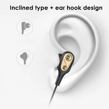 Bluetooth-5.0 Wireless Headset Earphone 4 Suur Heli Unit In-Ear Earbuds Kõrvaklapid Juhtmeta Bluetooth-Kõrvaklapp Toeta TF Kaart
