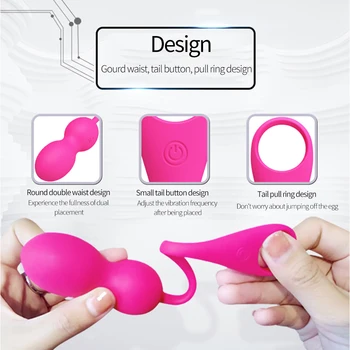 Bluetooth-App Traadita Kontrolli Vibraator Sugu Mänguasi Naistele, USB Laetav Hüpata Munad Vibraatorid Kegel Tupe Pinguta Geisha Palli