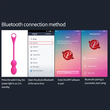 Bluetooth-App Traadita Kontrolli Vibraator Sugu Mänguasi Naistele, USB Laetav Hüpata Munad Vibraatorid Kegel Tupe Pinguta Geisha Palli