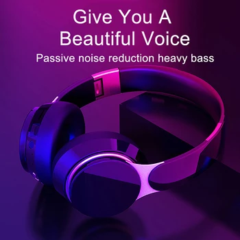 Bluetooth Kõrvaklappide Tõsi, Stereo Kõrvaklapid BT 5.0 Kokkupandav Music Headset Koos Mic Mobile Iphone Xiaomi Sumsamg Tablett 2020