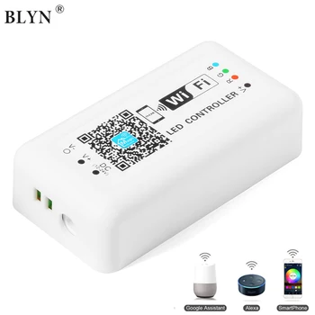 BLYN WIFI RGB Kontroller Smart LED Riba Kontrolli DC12V 24V Magic Kodus Töötleja 3528 5050 RGB LED Riba Alexa Google Kodu