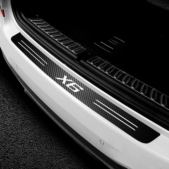 BMW X6 Auto Disain Carbon Fiber Kaitseraua Tagumise Pagasiruumi Protector Kleebis Veekindel Lohistama Guard süsinikkiust Kleebised Tarvikud