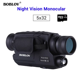 Boblov 5x32 Night Vision Monocular Digitaalse 0.3 megapikslit CMOS-1.5