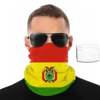 Boliivia Lipp Nägu Salli 2 Tk Filter mitmeotstarbeline Headscarf peapael ratsutamine mask
