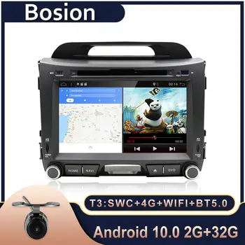 Bosion Quad core android 10.0 auto dvd KIA sportage 2011 2012 2013 auto pc juhtseade gps navigation 2 din autostereo