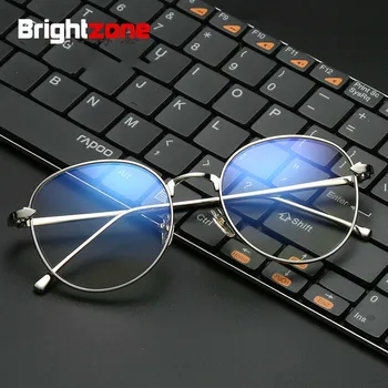 Brightzone Retro Klaas Mood Ring Mängude Prillid Kirjanduse Sinine Valgus Blokeerimine Vaatemängu Raami Arvuti Tehnoloogia Metallist