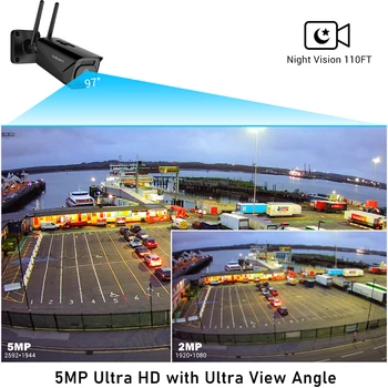 Brillcam 5MP IP-Kaamera, Wifi Väljas IP67 IR Night Vision ONVIF Wireless CCTV Kaamera liikumist Tuvastada Turvalisuse Smart Wifi IP Kaamera
