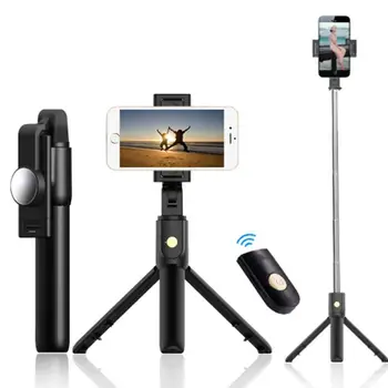 Broodio 3 in 1 Juhtmevaba Bluetooth Selfie Stick Mini Statiiv Pikendatav Monopod Universaalne iPhone 11 Samsung S10 Huawei P30