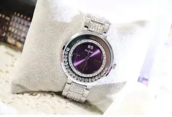 BS brandLadies Luksus Mood terasest Kellad Crystal Rhinestone Reloj naine Watch Vahuveini Särav Vaadata Brändi kellad
