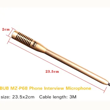 BUB MA-P68 Plug and Play Intervjuu Salvestus Mikrofoni 5.1 Kanaliga Kondensaator Mikrofon, Mobiiltelefoni, Video Film Diktofon