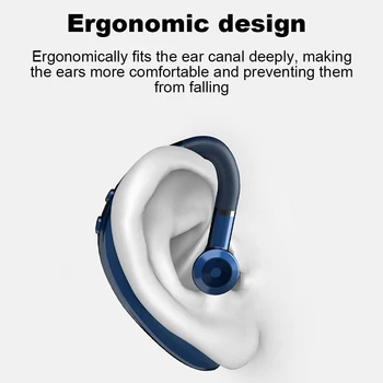 Business Bluetooth-5.0 Kõrvaklapid Kõrva Konks, Stereo-Mini Wireless Kõrvaklapid Müra Tühistamises Spordi-Ear Headset Earbuds koos Mic