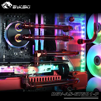 BYKSKI Akrüül Pardal Vee-Channel Kit Lahendus ASUS TUF MÄNGUDE GT501 Arvuti puhul CPU/GPU Plokk-DDC Toe Pump RGB