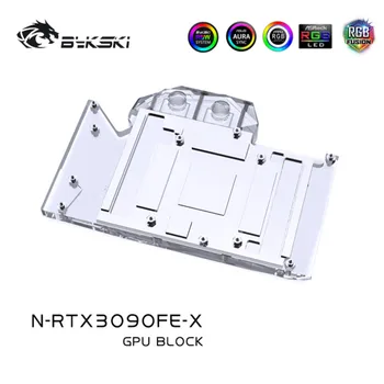 Bykski Gpu Vee Blokeerida kasutada NVIIDIA RTX 3090/ 3080 Originaal Versioon GPU Kaart / Full Cover Vasest Radiaatori Block /A-RGB / RGB