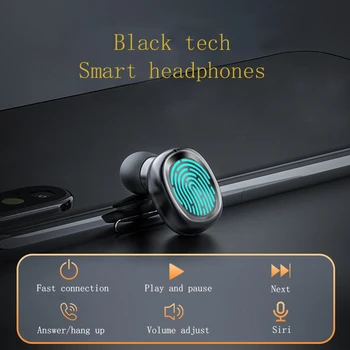 CABLETIME HiFi Traadita Kõrvaklapid LED-Ekraan BluetoothV5.0 Smart Touch Kõrge Kvaliteedi Earbuds Sülearvuti iphone X Xiaomi 10 C338