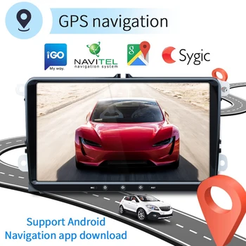 Camecho 2 Din Auto Raadio Android 8.1 GPS Navigation 2din Autoradio Jaoks Volkswagen VW Skoda Fabia nissan primera Octavia Golf Polo Stereo