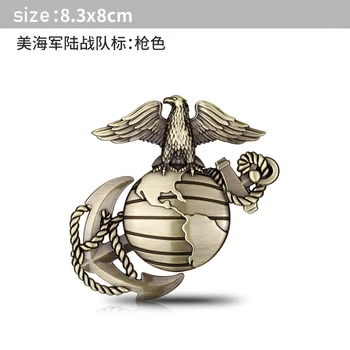 Car Styling 3D Metall Kleebis Marine Corps Logo Embleem Embleemi-Kotka Auto Kaunistamiseks Decal Auto Kaunistamiseks Tarvikud