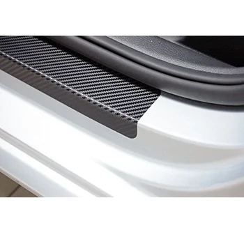 Carbon Fiber Auto Uks Teretulnud Pedaali Film Kleebised Anti Scratch Ükski Tõsta Ukse Lävepakk Guard Lnterior Lohistama jaoks Suzuki IGNIS