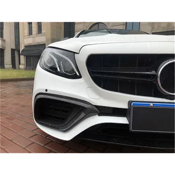 Carbon Fiber Front Bumper Air Vent Outlet Udu Katte jaoks Sisekujundus Mercedes Benz E-Klass W213 E63 AMG 2017-2019
