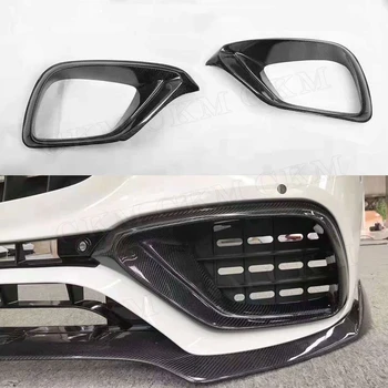 Carbon Fiber Front Bumper Air Vent Outlet Udu Katte jaoks Sisekujundus Mercedes Benz E-Klass W213 E63 AMG 2017-2019