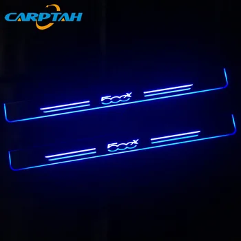 CARPTAH 4TK Liigub LED Auto Osad, LED Ukse Lävepakk Lohistama Plaat Rada Dünaamiline Streamer kerge Fiat 500 X 500 X - 2018 2019