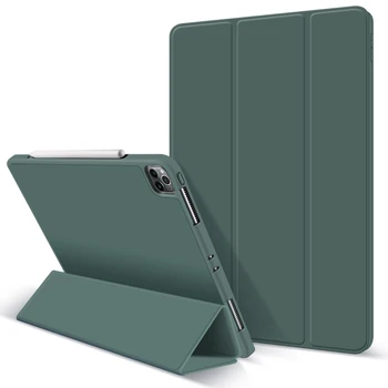 Case for iPad Pro 11 2020. Aasta Aruka Puhul Pliiatsi Hoidja Slim Kokkuklapitavad Seista Pehme TPU Back Cover for iPad Pro 11 2020 Juhul Funda