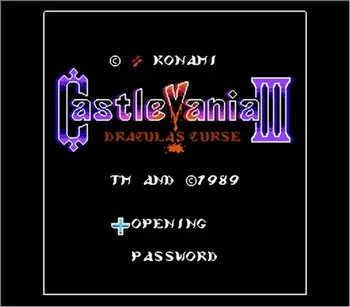 CastleVania 3 inglise Mängu Cartridge jaoks NES/FC Konsooli