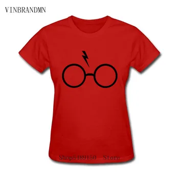 Casual Harajuku Tee Särk Naistele Potter-lovers Välk Prillid T-Särk Lady Streetwear Harry Flash Prillid Graafiline Tshirt Femme