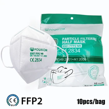 CE Sertifitseeritud FFP2 Näo Mask Korduvkasutatavad PM2.5 Hügieeniline tolmumaski FFP2 95% Filter Turvaliselt Suu Mask Rrespirator Hingav Mask Kate