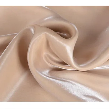 CF480 1m Muutlik Hele Khaki Tencel Puuvillane Kangas Imporditakse Värvilise Glasuuriga Suvel Silk Satin Mood Naiste-Kleit-Seelik Riie