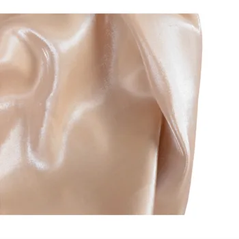 CF480 1m Muutlik Hele Khaki Tencel Puuvillane Kangas Imporditakse Värvilise Glasuuriga Suvel Silk Satin Mood Naiste-Kleit-Seelik Riie