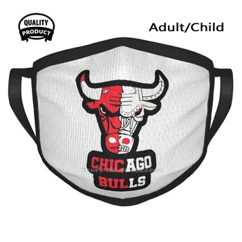 Chicago - Merch Talvel, Kevadel Prindi Suu Mask Bulls Logo