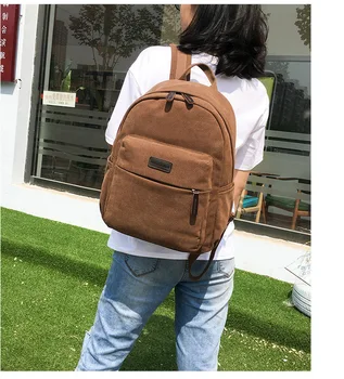 Chuwanglin Vintage lõuend seljakott naiste vabaaja koolikotid kerge teismelised tüdrukud seljakott mochilas mujer 2019 väike kott, F86029