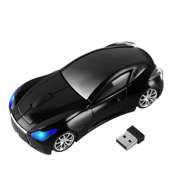 CHYI Auto Kuju Juhtmeta Hiir, Usb Optical Mini Arvuti Hiired 3D PC-1600 DPI Kingitus Mause Koos LED-Valgust Lastele Sülearvuti Sülearvuti