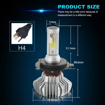 CO LED-Esitulede Pirn H4 LED 72W Hi/ Low Beam Lamp Auto Lada Niva VAZ udutule 12V 24V