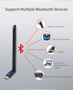 Comfast USB2.0 High Power 650Mbps Wifi Adapter Bluetooth-4.2 Tasuta Juht Dual Band 2.4 G&5.8 G Võrgu Kaart WiFi Dongle CF-759BF