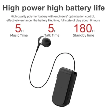 CRTONE K50 Traadita Bluetooth-Peakomplekti Kõne Meelde tuletada, Vibratsioon, Sport Clip Juhi Auriculares Kõrvaklapid Telefoni