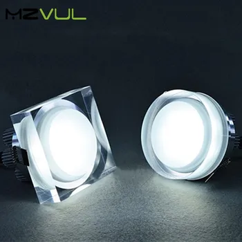 Crystal LED allvalgusti 5W 10W 12W Juhitava led spot valgus AC220V 110V led süvistatavad lae lamp kodu valgustus