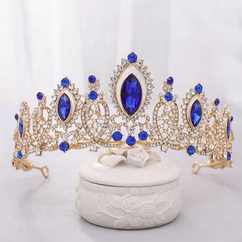 Crystal Luksuslik Pulm Crown Juuksed, Ehted Ja Pruudi Tiaras Printsess Võistlused Pulmad Juuksed Tarvikud Pruudi Loori Peapael