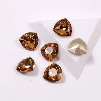 CTPA3bI Light Colorado Topaz DIY Käsitöö Tarvikud Klaas Kivid Trilliant Ornament Diamond Kivid Jõusaal Sobivad Kaunistamiseks