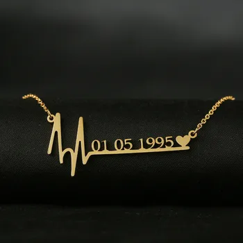 Custom Stetoskoop Heartbeat Kaelakee Naiste Armastus Südames Isikupärastatud Kaelakeed & Ripatsid Meditsiini Õde Arsti Väljavalitu Kingitused
