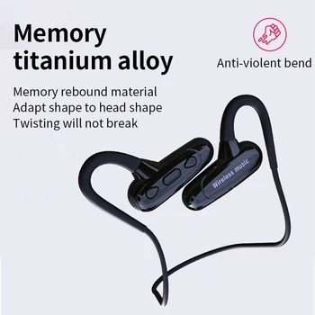 Cyboris Mitte-in-ear Bluetooth Kõrvaklapid Sport Luu Juhtivus 16GB, Mp3-Mängija Peakomplekt 10 Tundi mängu Ajal Töötab IPX5 Hifi Bass