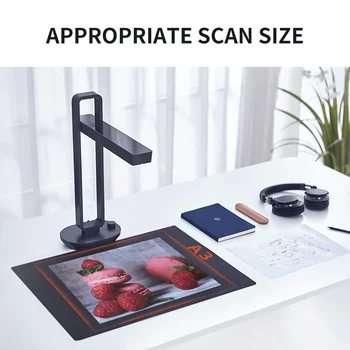 CZUR Raamat Skanner Aura Pro Portable Document Skanner 14MP Max A3 formaadis Smart OCR Led Tabel laualamp Perekonna Kodu, Kontor